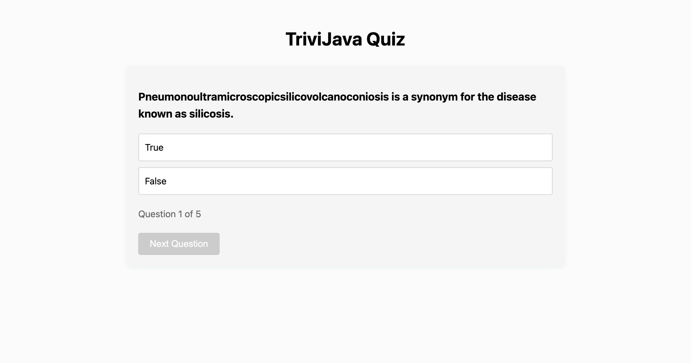 TriviJava: Building a Quiz App with Java