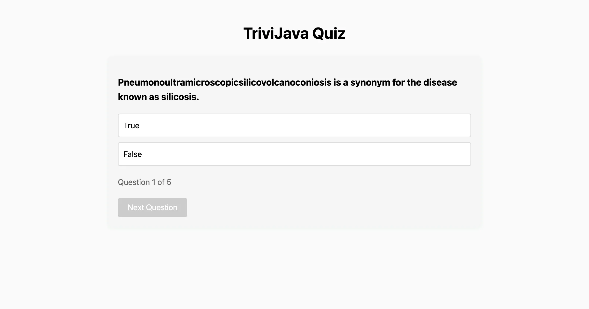 TriviJava: Building a Quiz App with Java